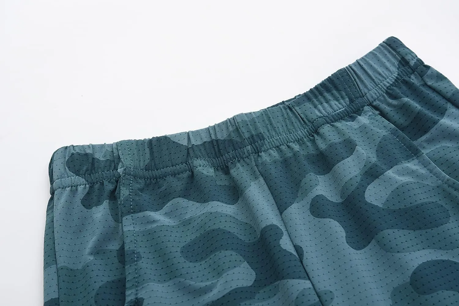 ACESTAR Boys Camouflage Athletic Shorts - Quick Dry Active Youth Printed Camo Core Mesh Sport Shorts with Pockets