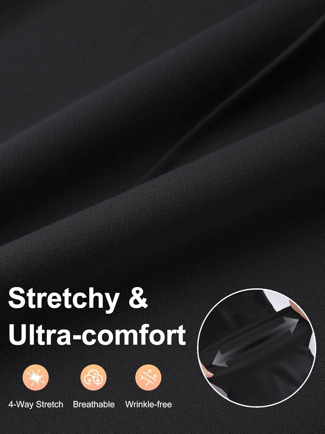 AVAMO Womens Stretchy Work Pants Business Casual Pants Slacks with Pockets High Waisted Straight Leg Office Trousers