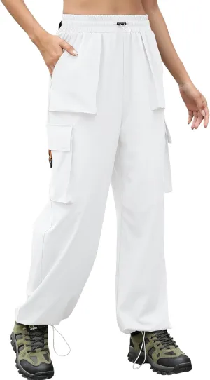 BEGOING Women Hiking Quick Dry Lightweight Cargo Pants Elastic Adjustable 2024 Water Resistant Climbing