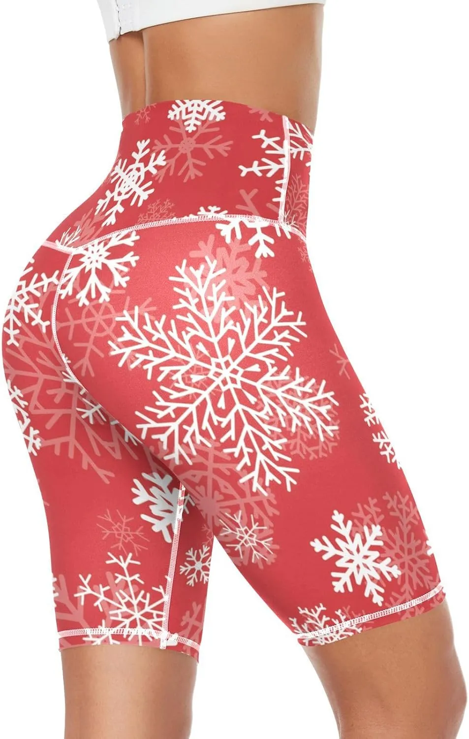 Biker Yoga Shorts with Pockets for Women Spandex Compression Shorts, High Waist Soft Workout Leggings, X-Small
