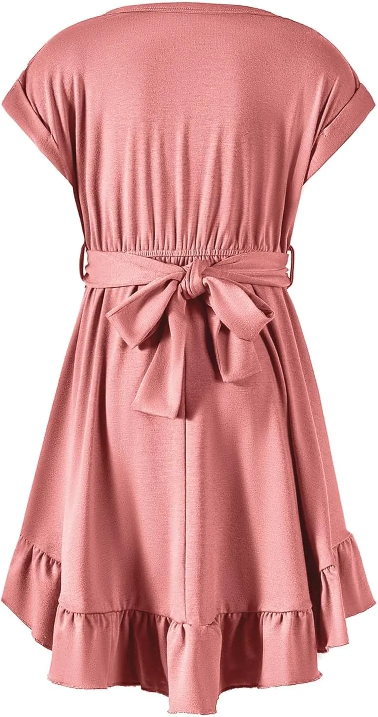 blibean Tween Girl Fashion Swing Dress Boho A-line Dresses 4-13 Years