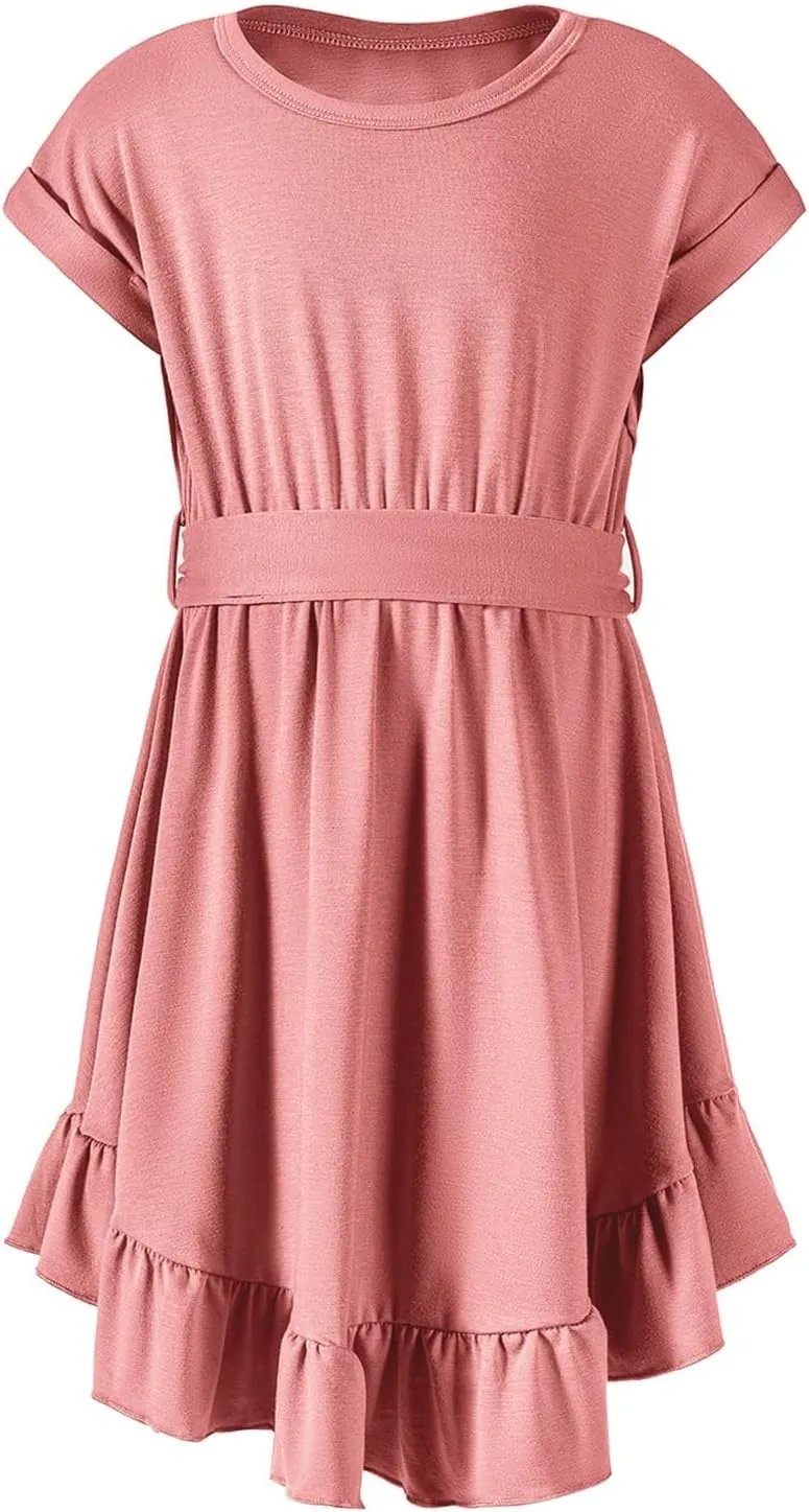 blibean Tween Girl Fashion Swing Dress Boho A-line Dresses 4-13 Years
