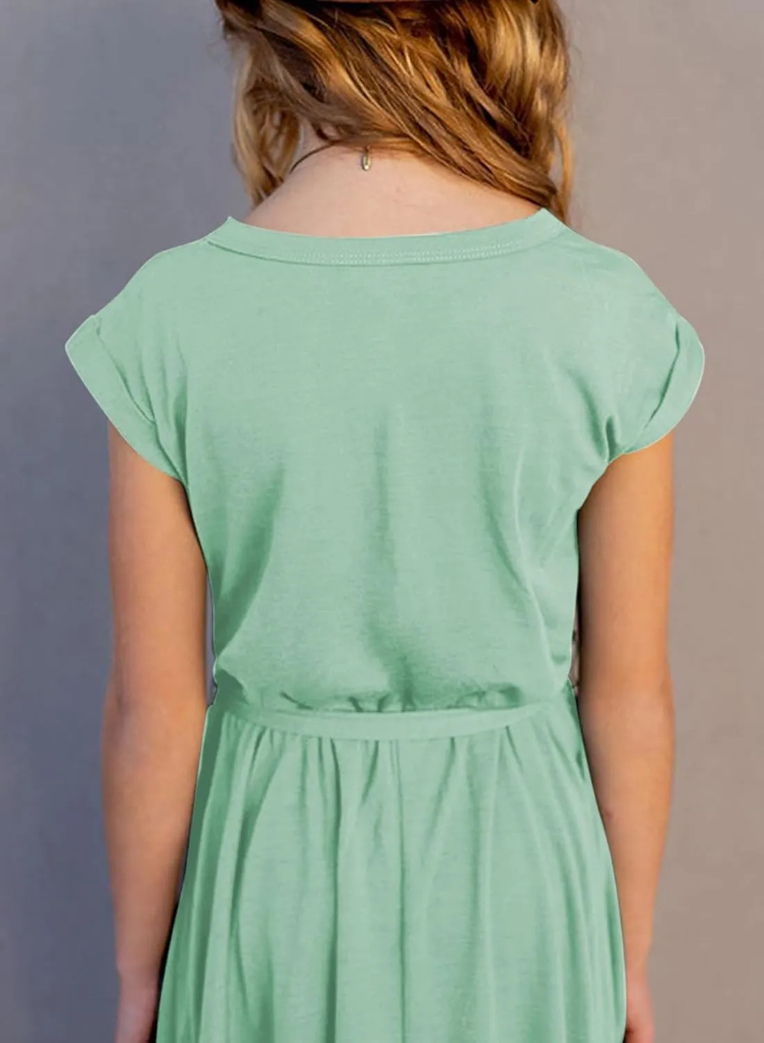 blibean Tween Girl Fashion Swing Dress Boho A-line Dresses 4-13 Years