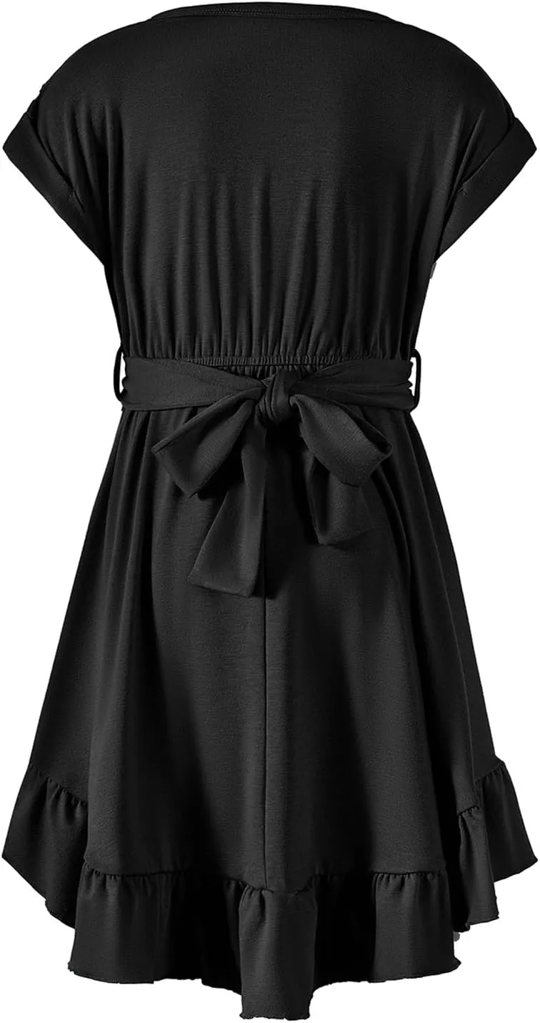 blibean Tween Girl Fashion Swing Dress Boho A-line Dresses 4-13 Years