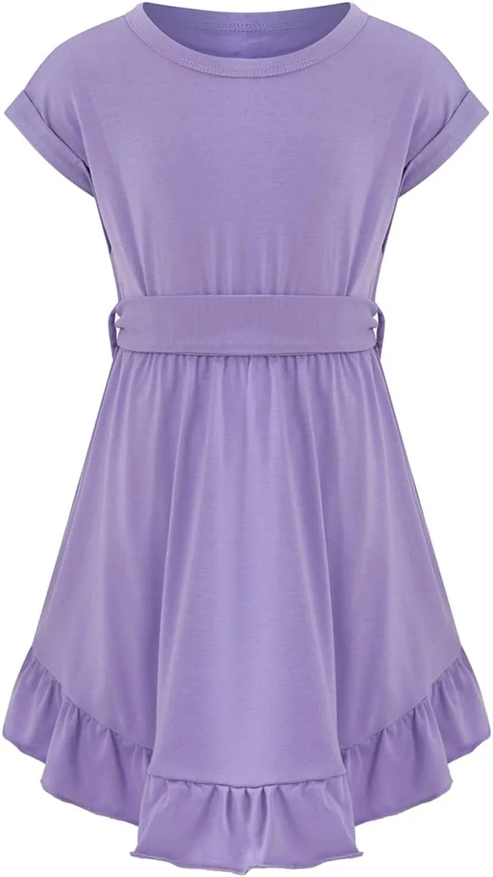 blibean Tween Girl Fashion Swing Dress Boho A-line Dresses 4-13 Years