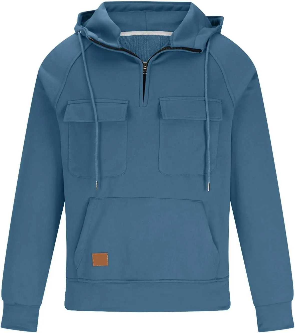 BTDECLAR Hooded Sweatshirt Tactical Gear for Men Military Grade Quarter Zip Cargo Pullover Hoodies Climbing Cycling Jackets