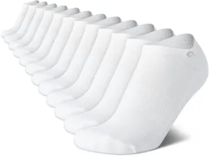 Calvin Klein Women's No Show Socks - 12 Pack Cushioned Athletic Low Cut Ankle for Women - Breathable Sports (4-10)