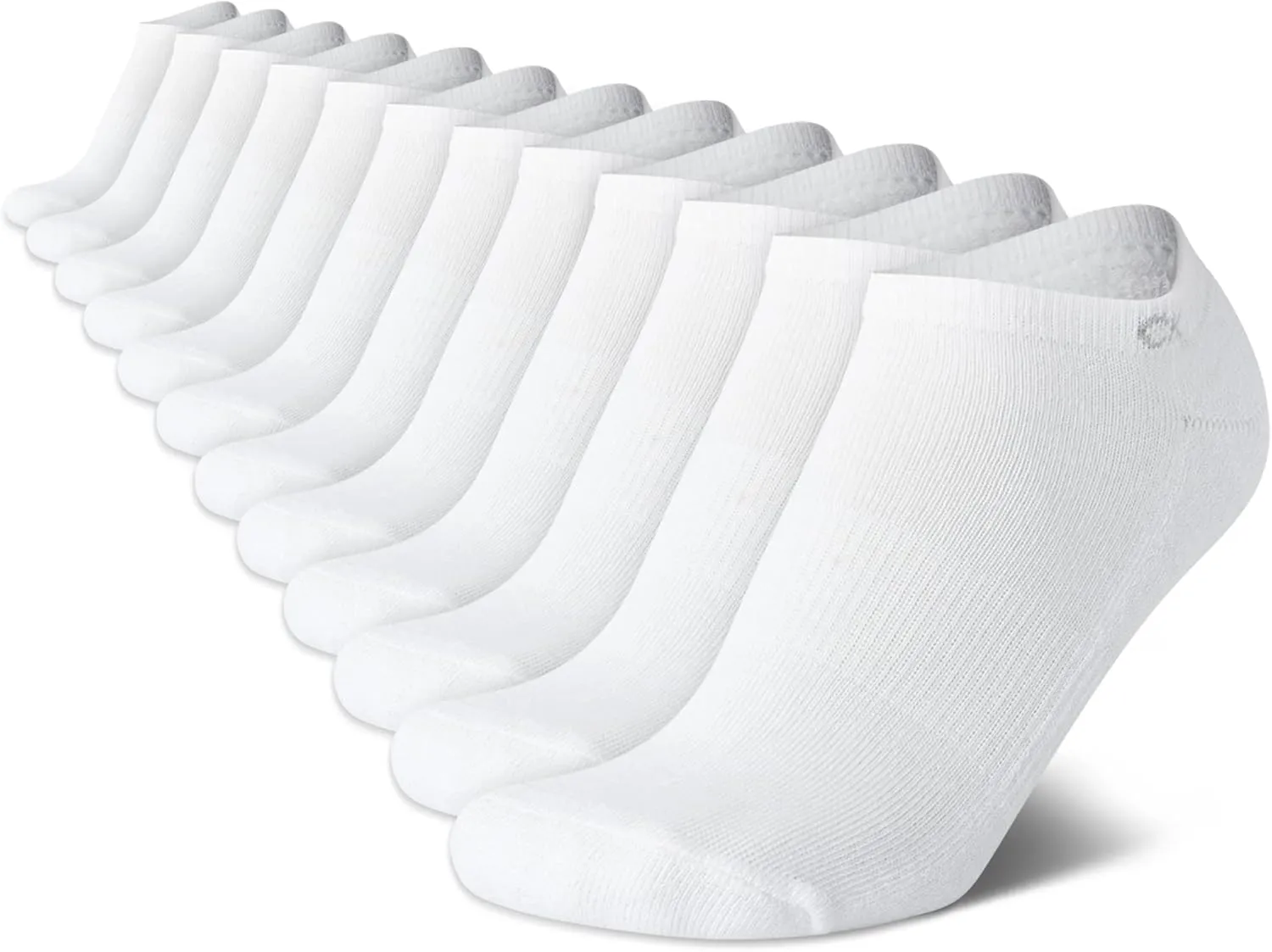 Calvin Klein Women's No Show Socks - 12 Pack Cushioned Athletic Low Cut Ankle for Women - Breathable Sports (4-10)