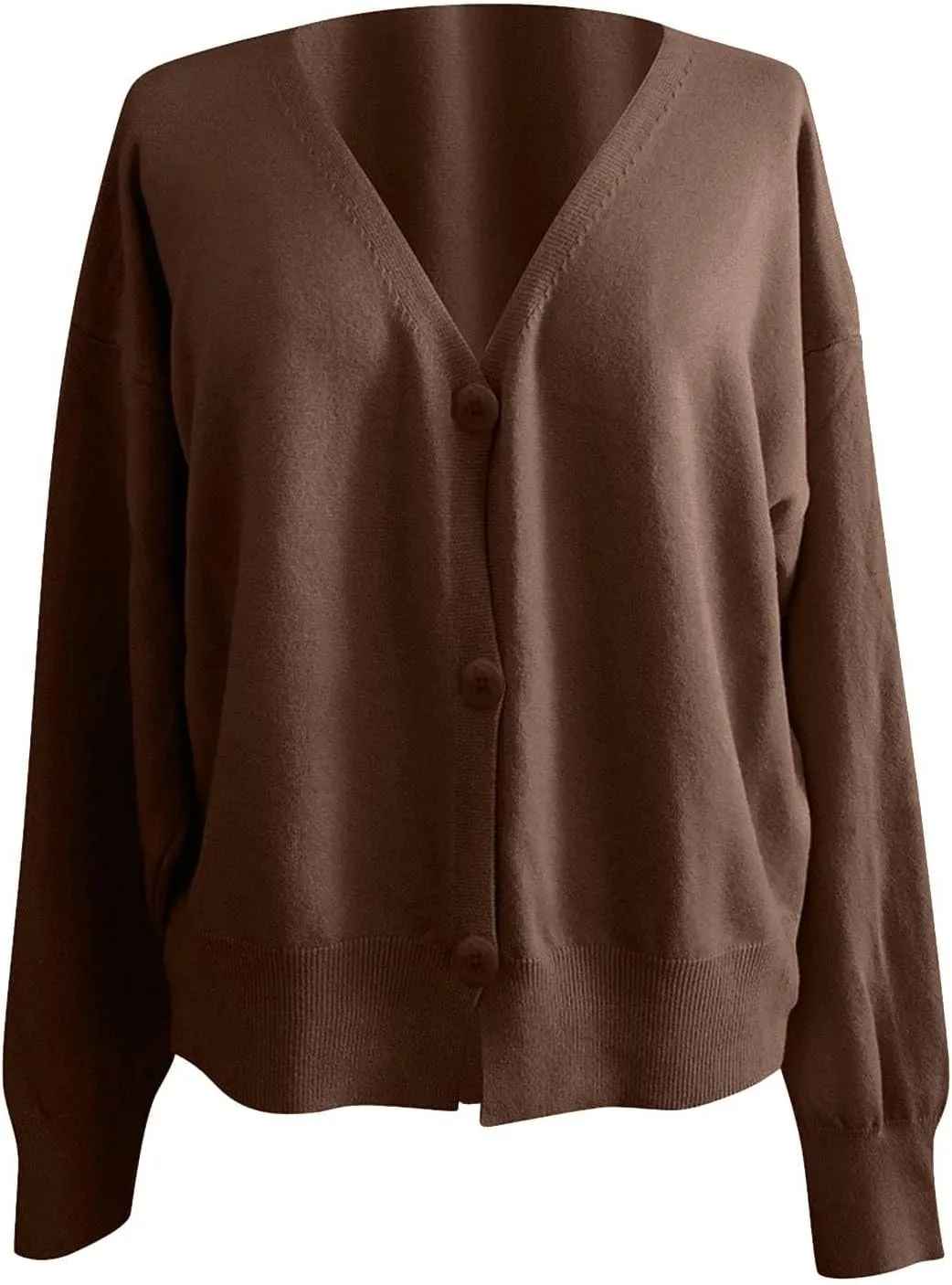 Cardigan Sweaters for women Casual Button Down Long Sleeve Knit Cropped Open Front Sweaters Wool Blend Sweater Jacket