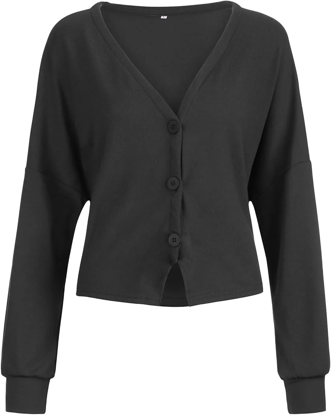 Cardigan Sweaters for women Casual Button Down Long Sleeve Knit Cropped Open Front Sweaters Wool Blend Sweater Jacket