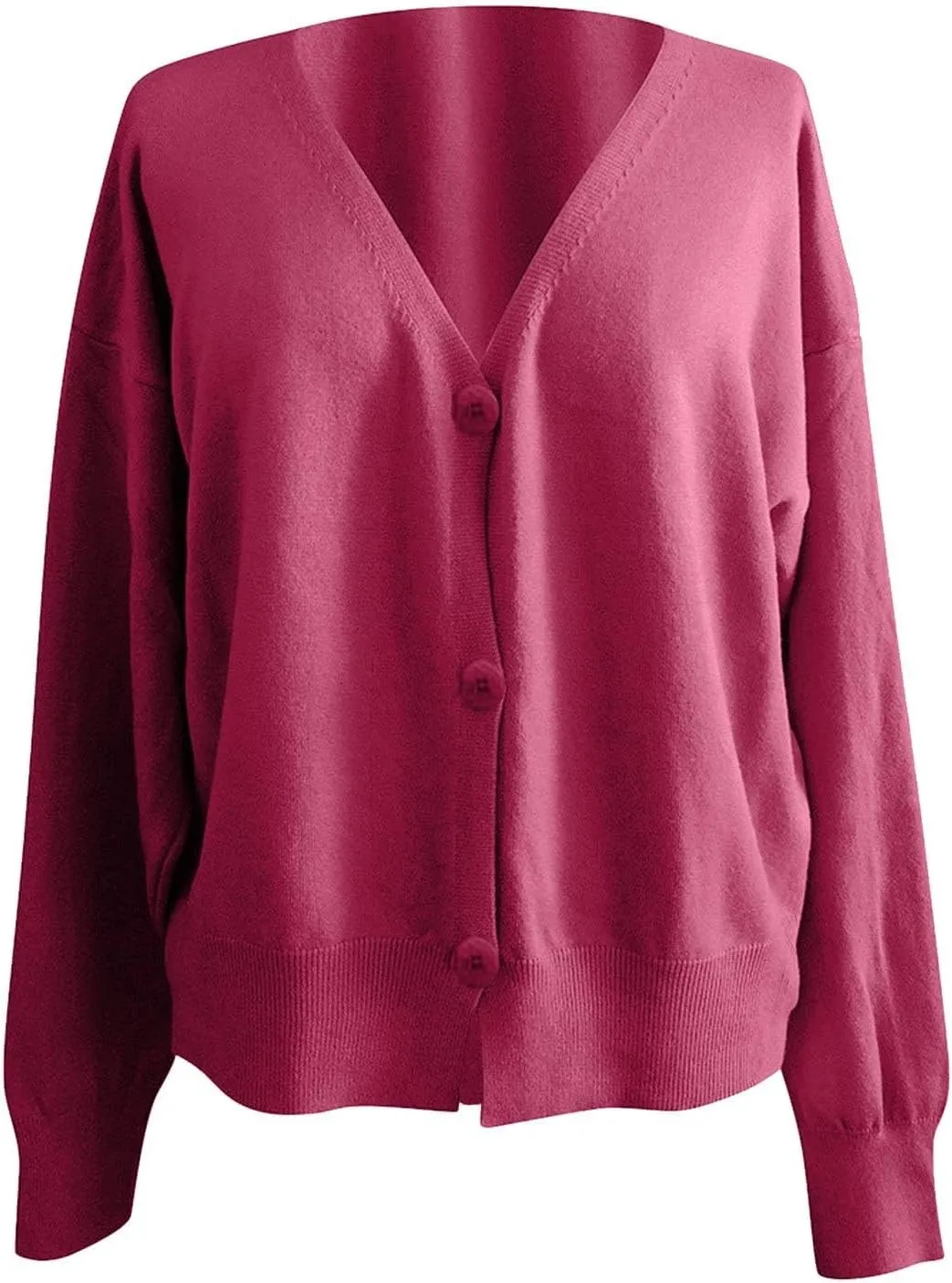 Cardigan Sweaters for women Casual Button Down Long Sleeve Knit Cropped Open Front Sweaters Wool Blend Sweater Jacket