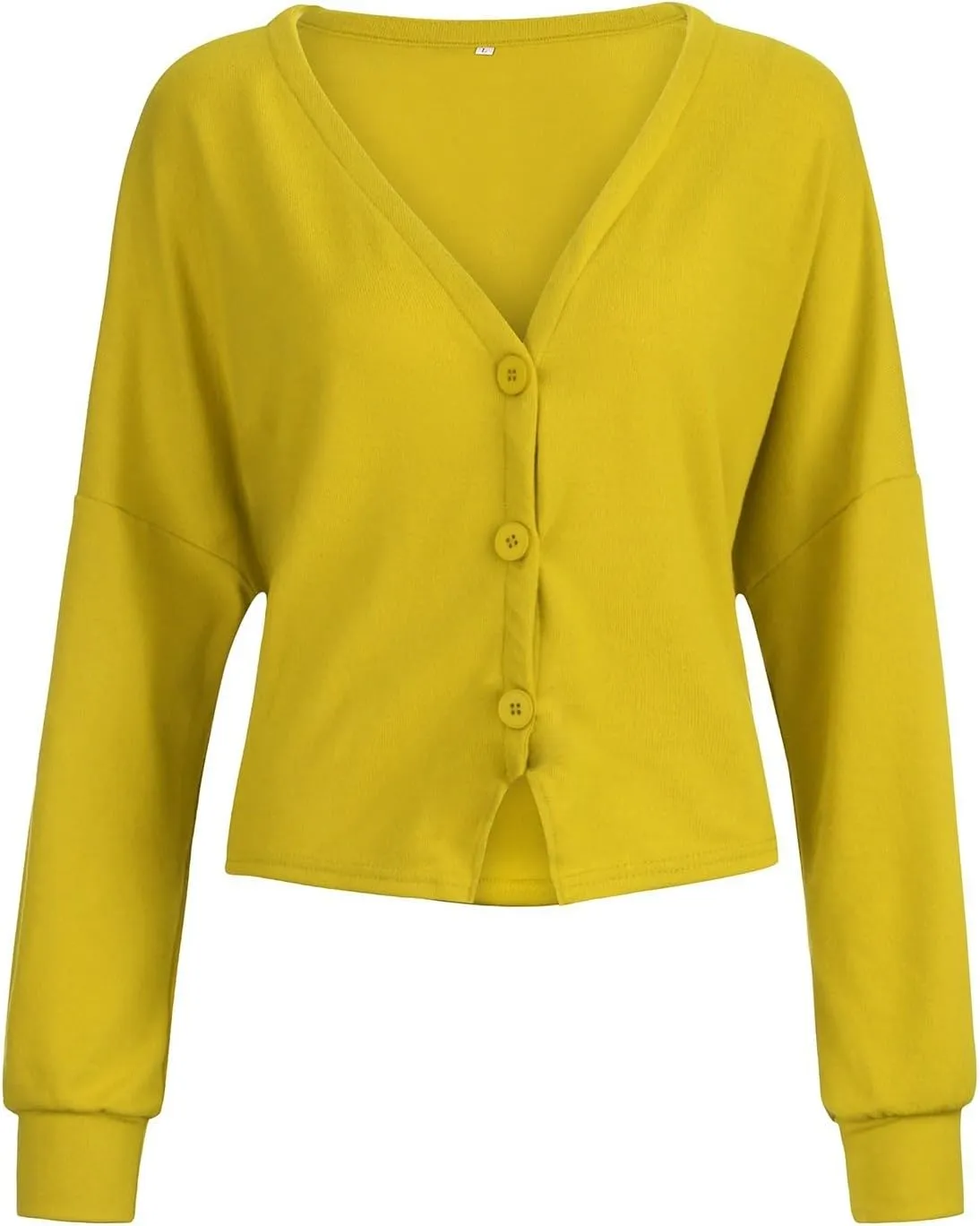 Cardigan Sweaters for Women Casual Button Down Long Sleeve Knit Cropped Open Front Sweaters Wool Blend Sweater Jackets