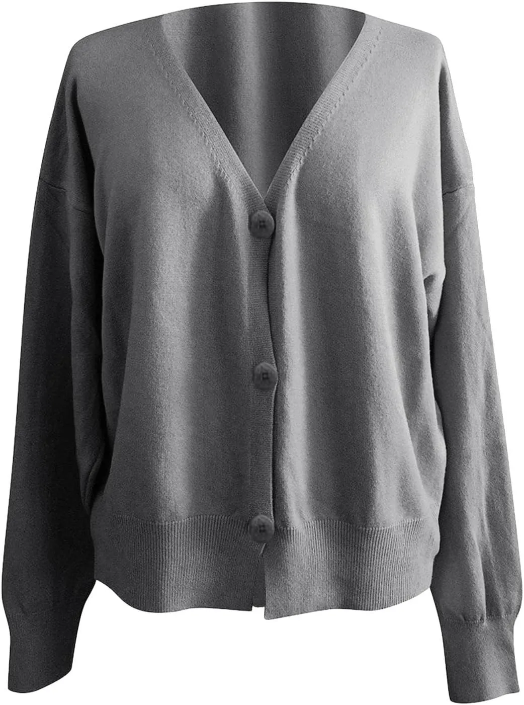Cardigan Sweaters for Women Casual Button Down Long Sleeve Knit Cropped Open Front Sweaters Wool Blend Sweater Jackets