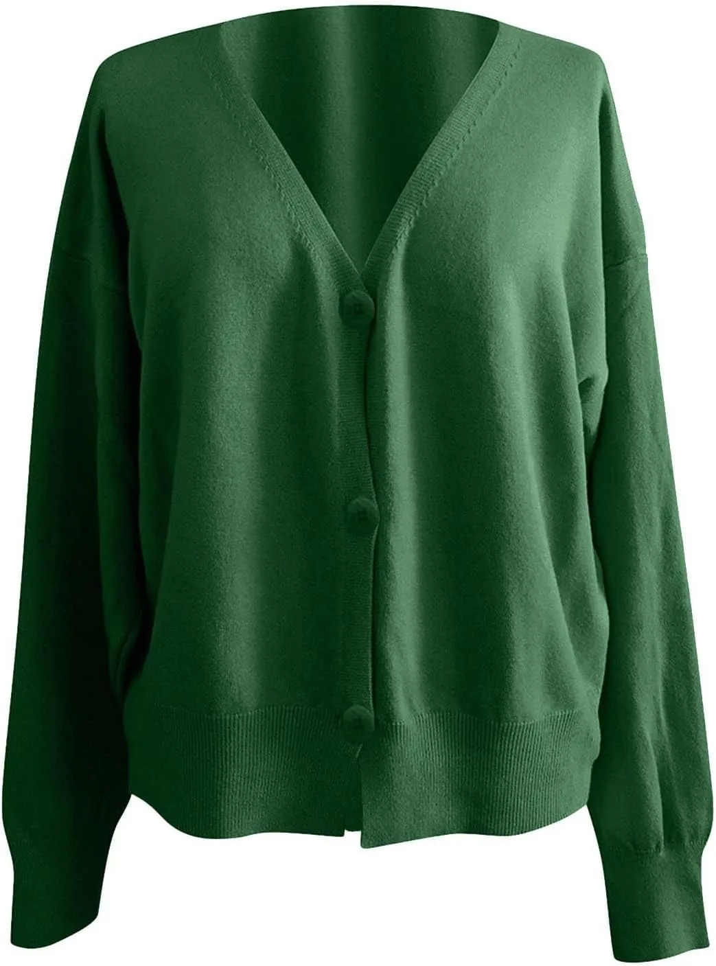 Cardigan Sweaters for Women Casual Button Down Long Sleeve Knit Cropped Open Front Sweaters Wool Blend Sweater Jackets