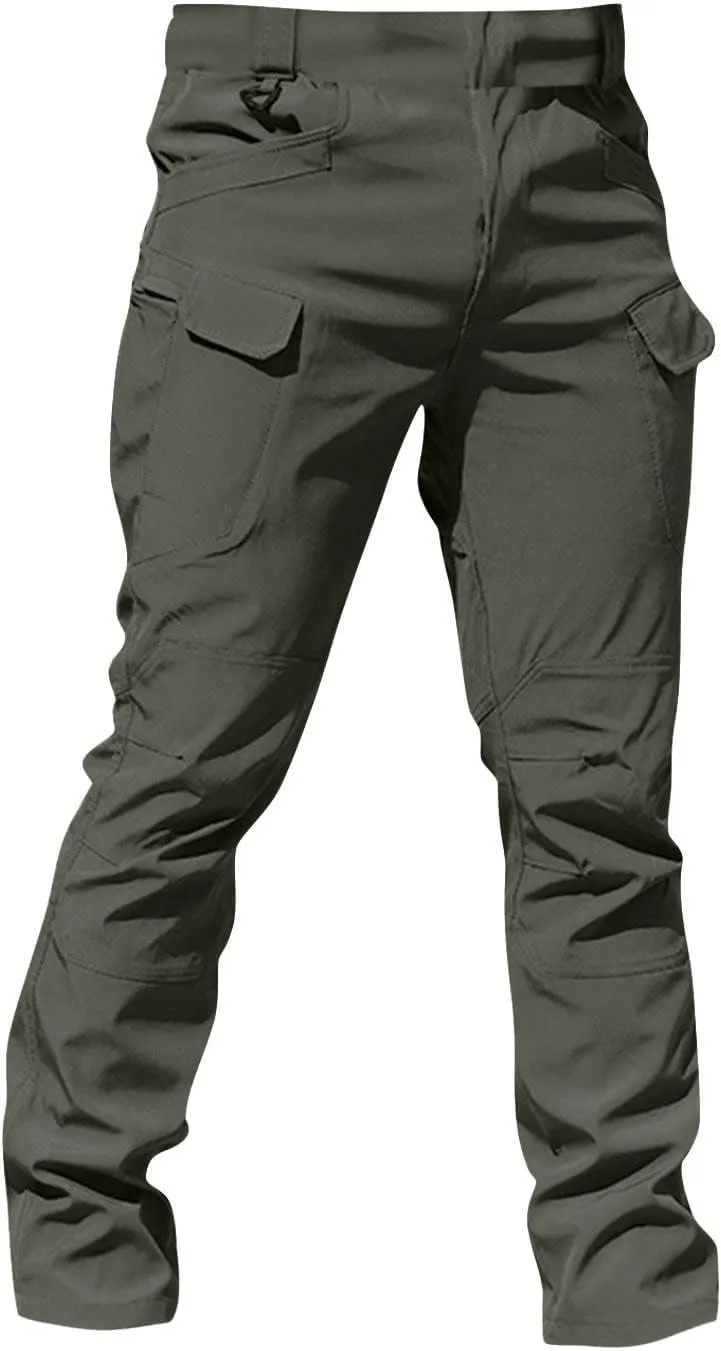 Cargo Pants for Men Relaxed Fit Waterproof Stretch Work Pants Multi Pockets Ripstop Flex Camo Hunting Tactical Pants