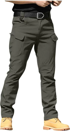 Cargo Pants for Men Relaxed Fit Waterproof Stretch Work Pants Multi Pockets Ripstop Flex Camo Hunting Tactical Pants