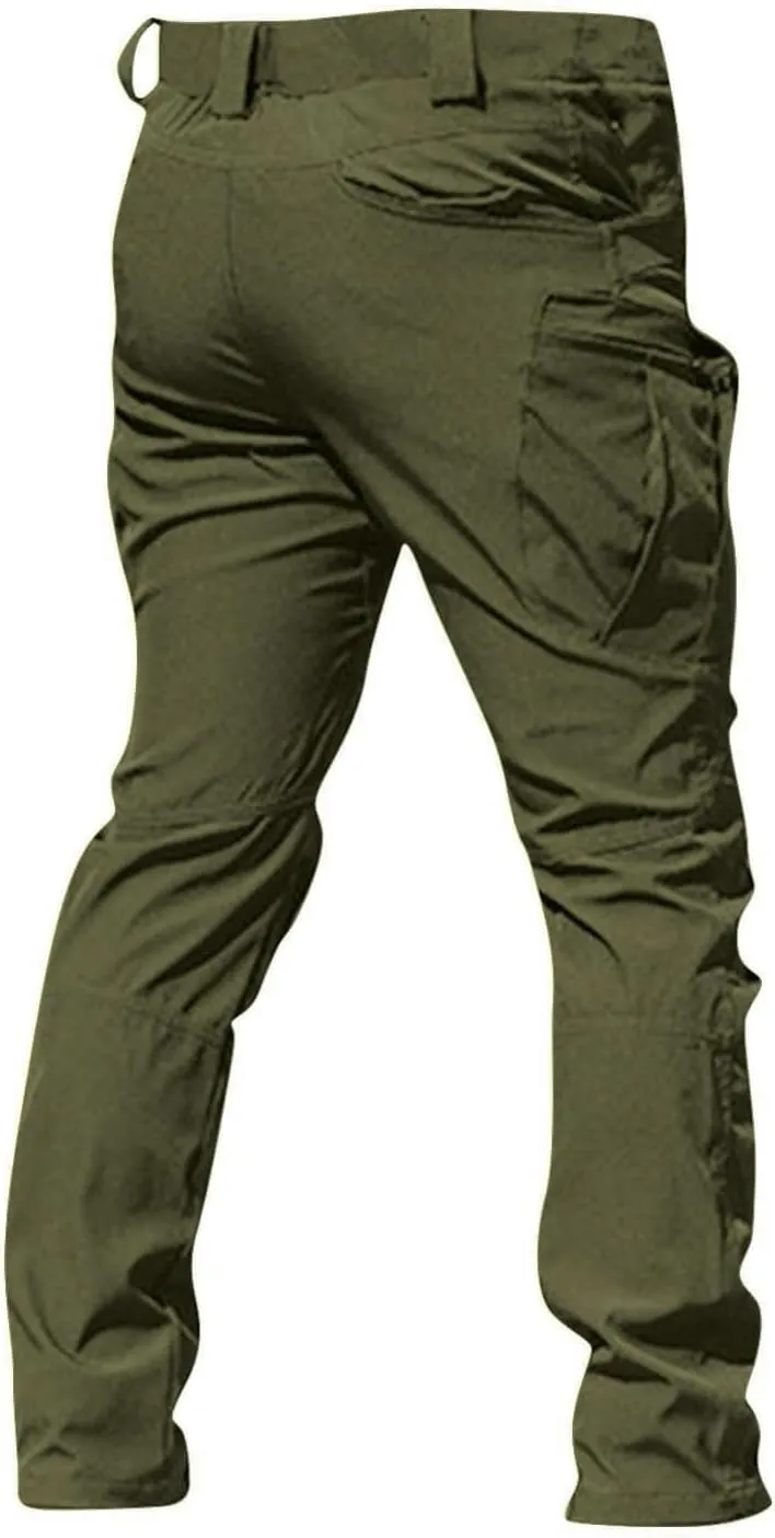 Cargo Pants for Men Relaxed Fit Waterproof Stretch Work Pants Multi Pockets Ripstop Flex Camo Hunting Tactical Pants