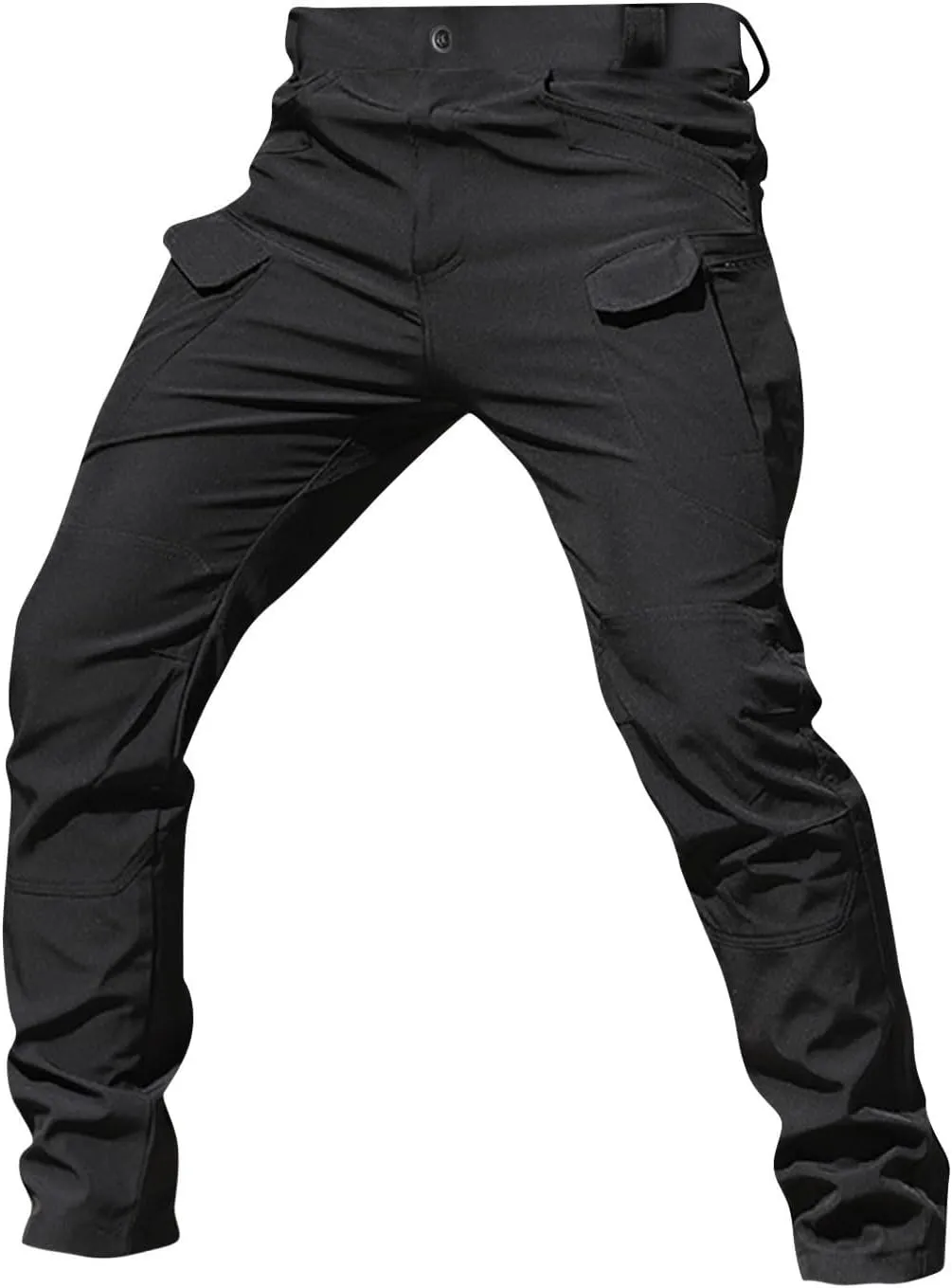 Cargo Work Pants for Men Baggy Lightweight Camo Tactical Pants Waterproof Flexcamo Hiking Pants wih Multi Pockets