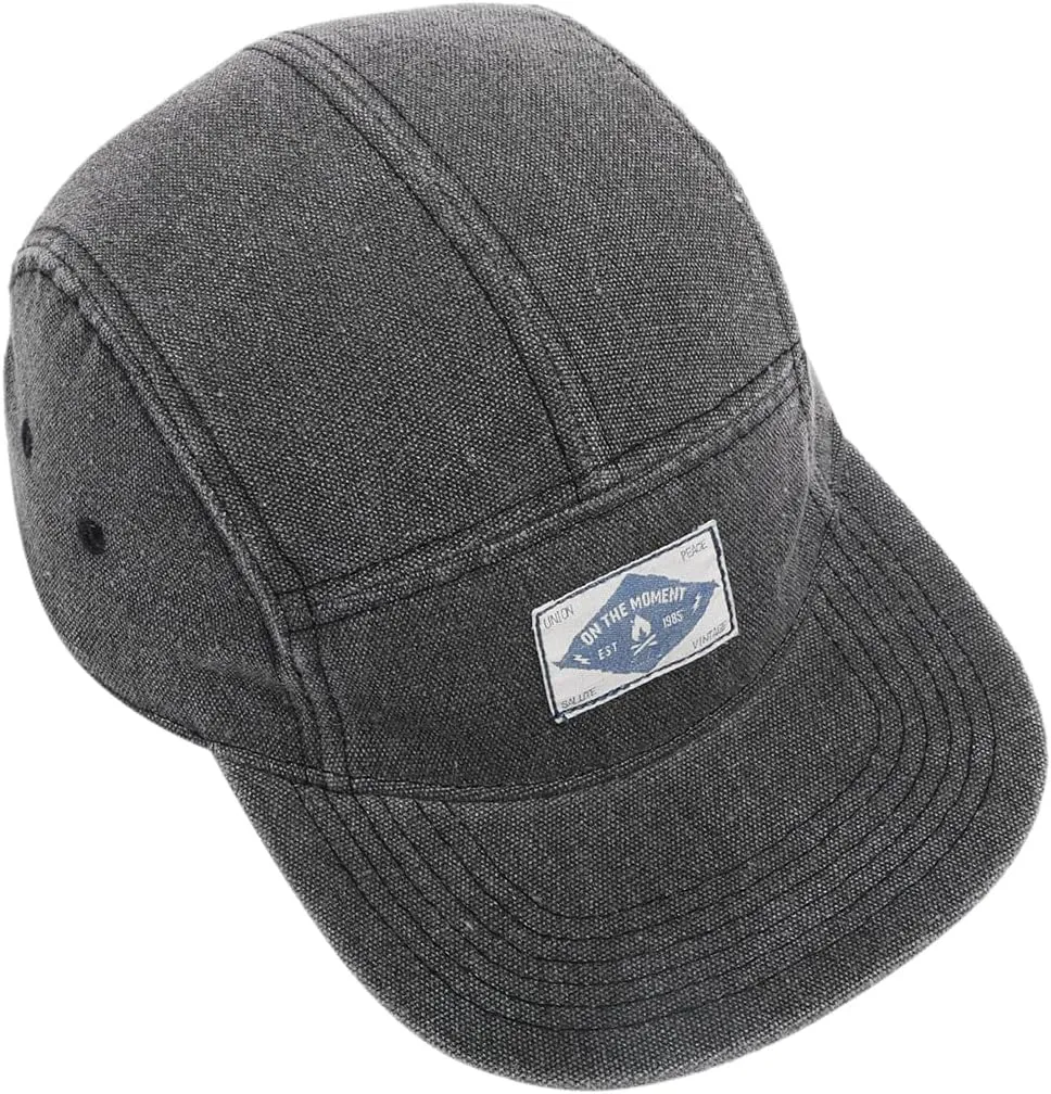 Clakllie 5 Panel Flat Brim Baseball Cap - Washed Cotton, Vintage Dad Hat for Men & Women Street Style Trucker Cap Hip Hop Hat
