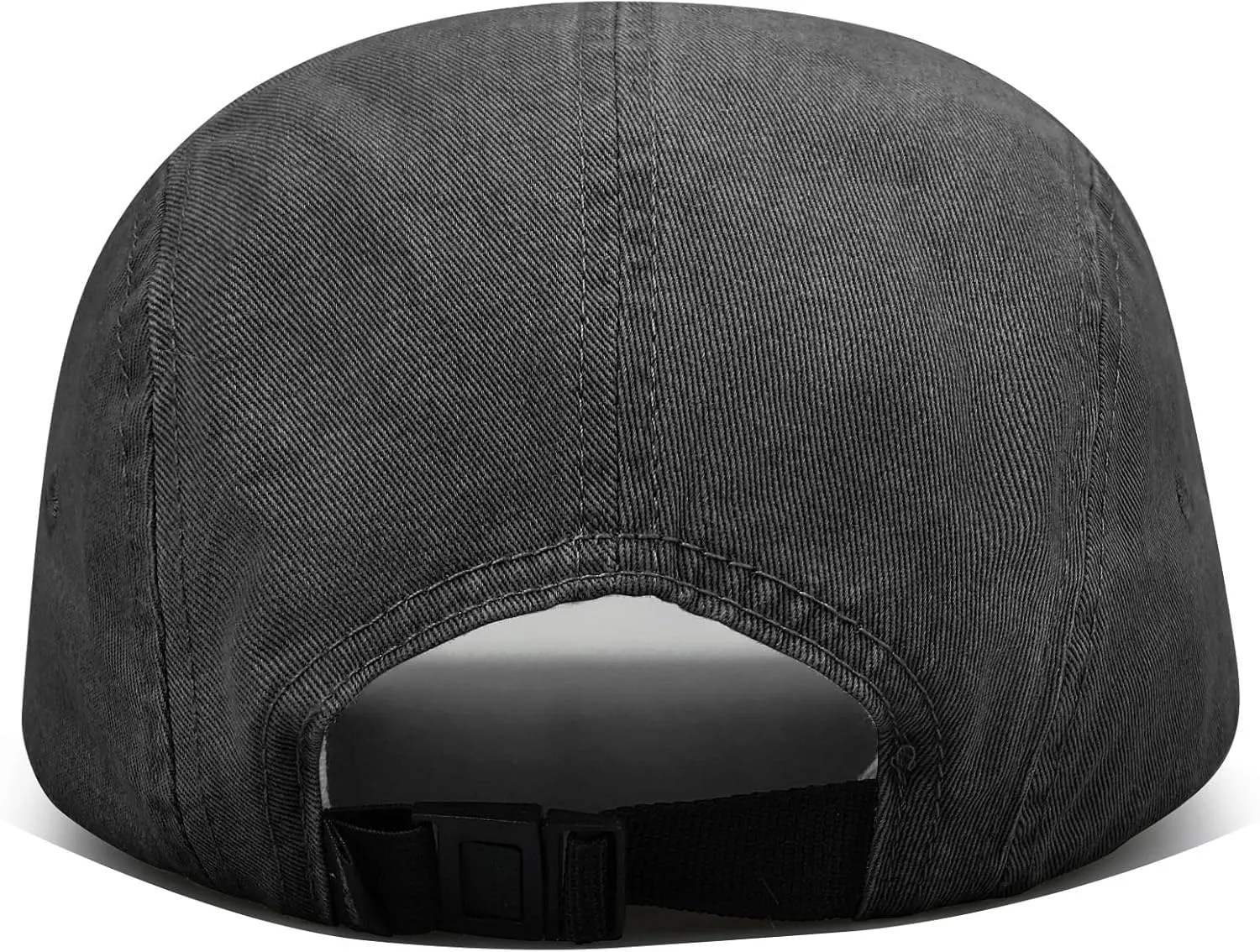 Clakllie 5 Panel Flat Brim Baseball Cap - Washed Cotton, Vintage Dad Hat for Men & Women Street Style Trucker Cap Hip Hop Hat