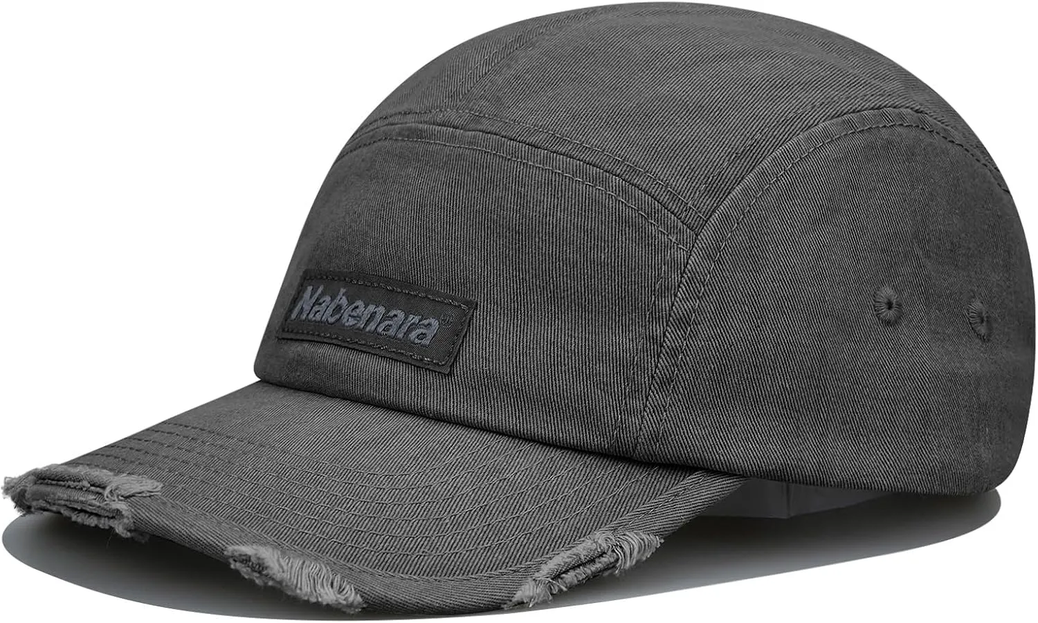Clakllie 5 Panel Flat Brim Baseball Cap - Washed Cotton, Vintage Dad Hat for Men & Women Street Style Trucker Cap Hip Hop Hat