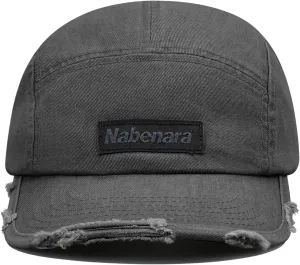 Clakllie 5 Panel Flat Brim Baseball Cap - Washed Cotton, Vintage Dad Hat for Men & Women Street Style Trucker Cap Hip Hop Hat