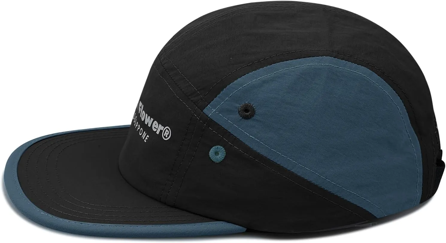 Clakllie 5 Panel Hat for Men Quick Dry Lightweight Running Baseball Cap Flat Brim Hiking Hat Women Outdoor Trekking Hat