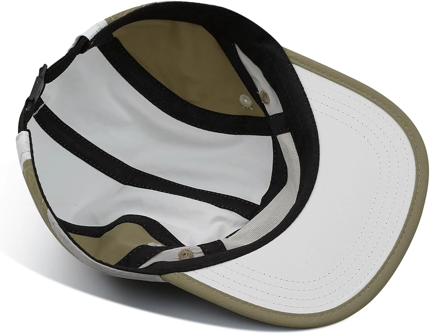 Clakllie 5 Panel Hat for Men Quick Dry Lightweight Running Baseball Cap Flat Brim Hiking Hat Women Outdoor Trekking Hat