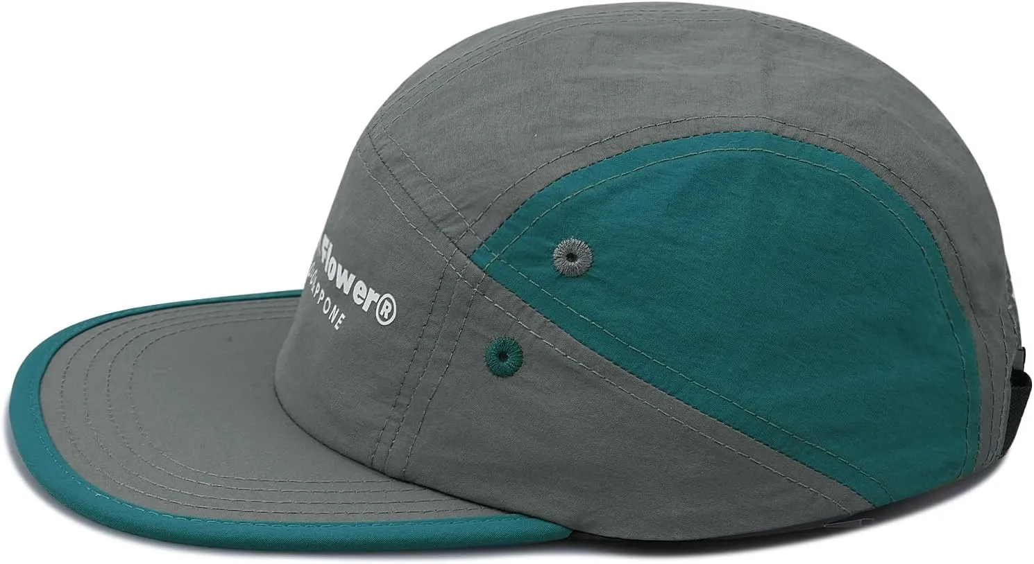 Clakllie 5 Panel Hat for Men Quick Dry Lightweight Running Baseball Cap Flat Brim Hiking Hat Women Outdoor Trekking Hat
