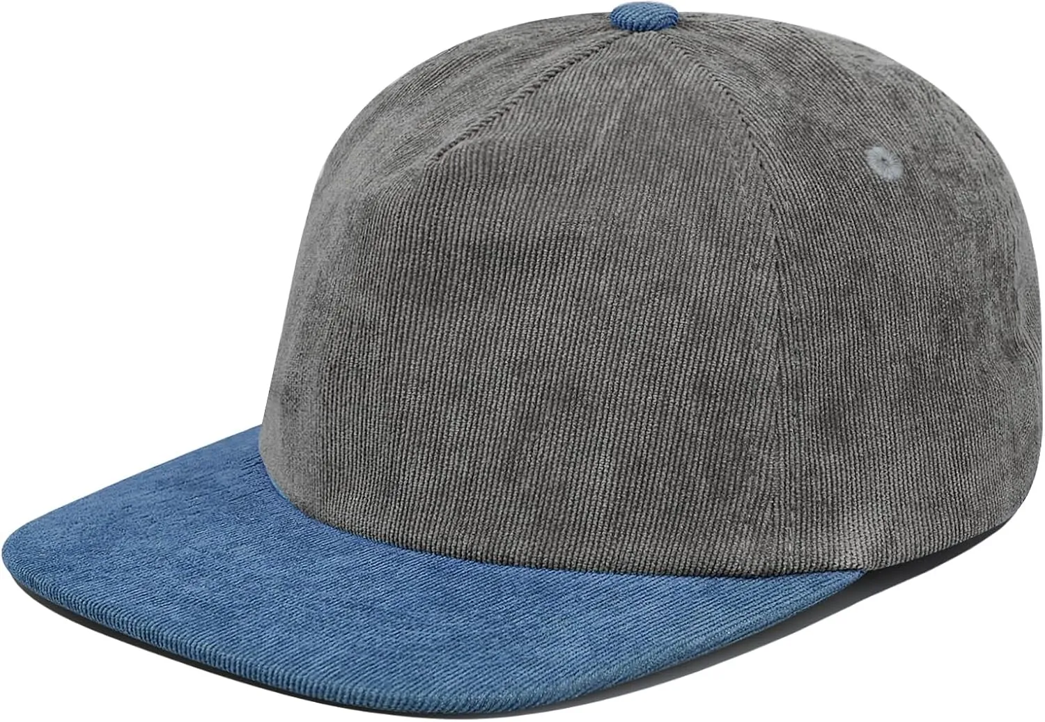 Clakllie Retro Flat Brim Baseball Cap Street Style Trucker Hat Snapback Low Profile Dad Hat Cooling Hip Hop Caps