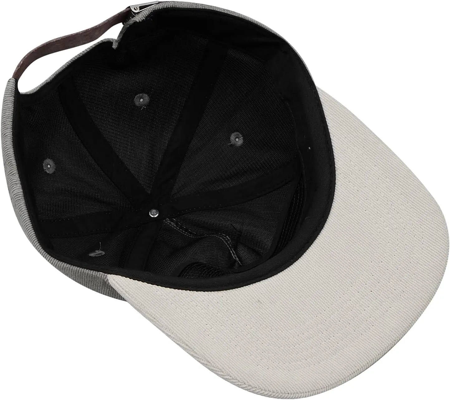 Clakllie Retro Flat Brim Baseball Cap Street Style Trucker Hat Snapback Low Profile Dad Hat Cooling Hip Hop Caps