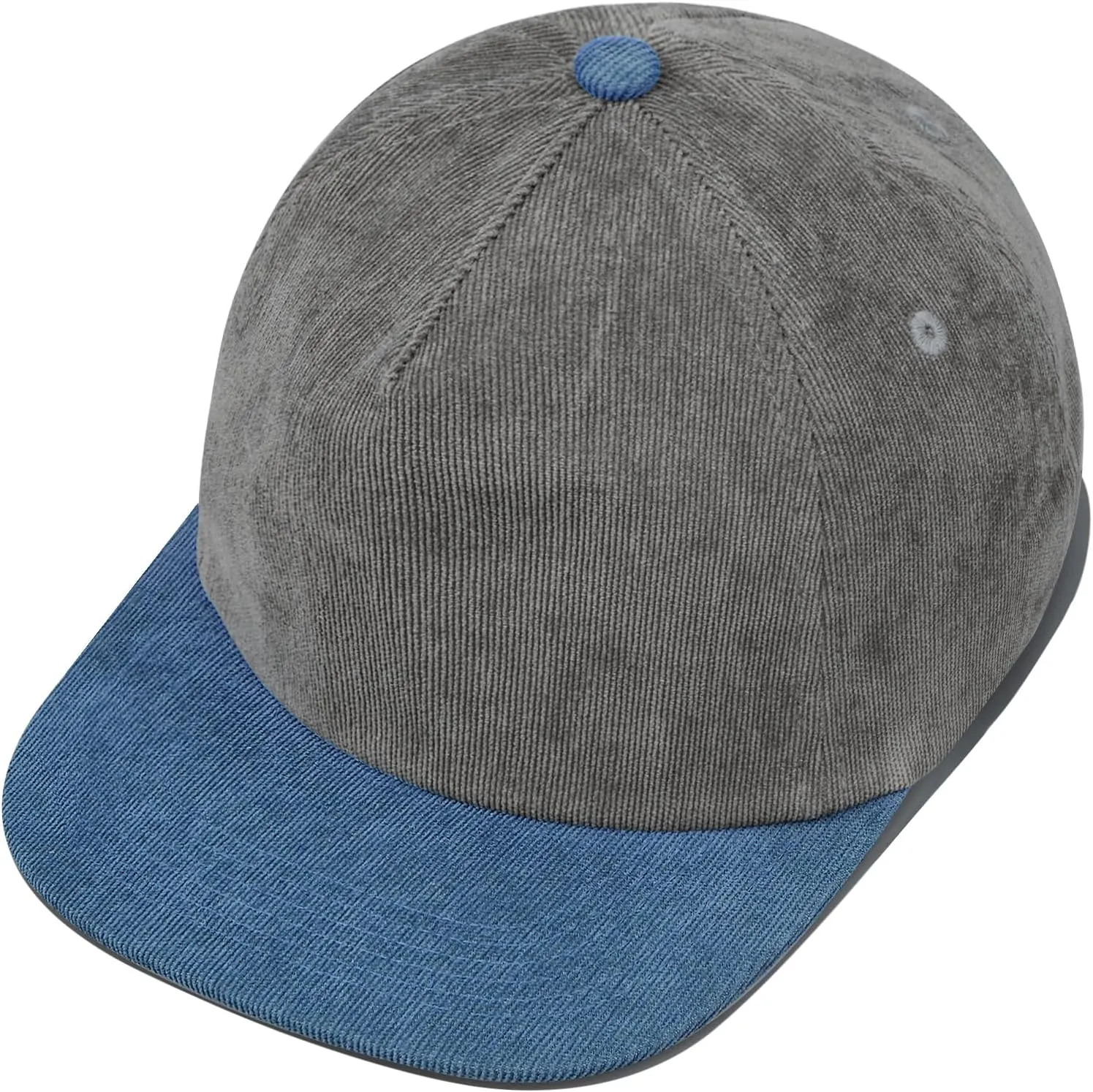 Clakllie Retro Flat Brim Baseball Cap Street Style Trucker Hat Snapback Low Profile Dad Hat Cooling Hip Hop Caps