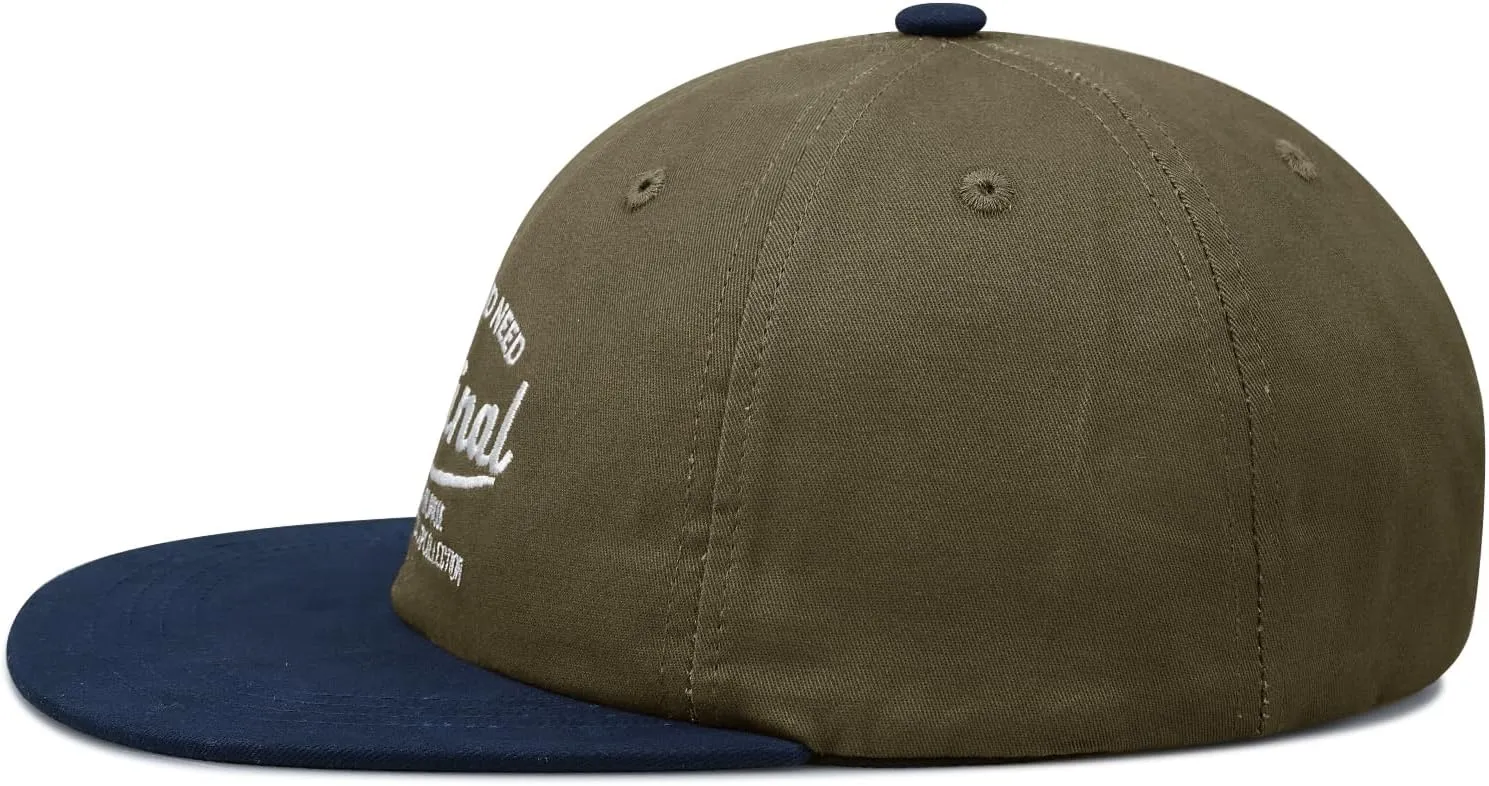 Clakllie Retro Flat Brim Baseball Cap Street Style Trucker Hat Snapback Low Profile Dad Hat Cooling Hip Hop Caps