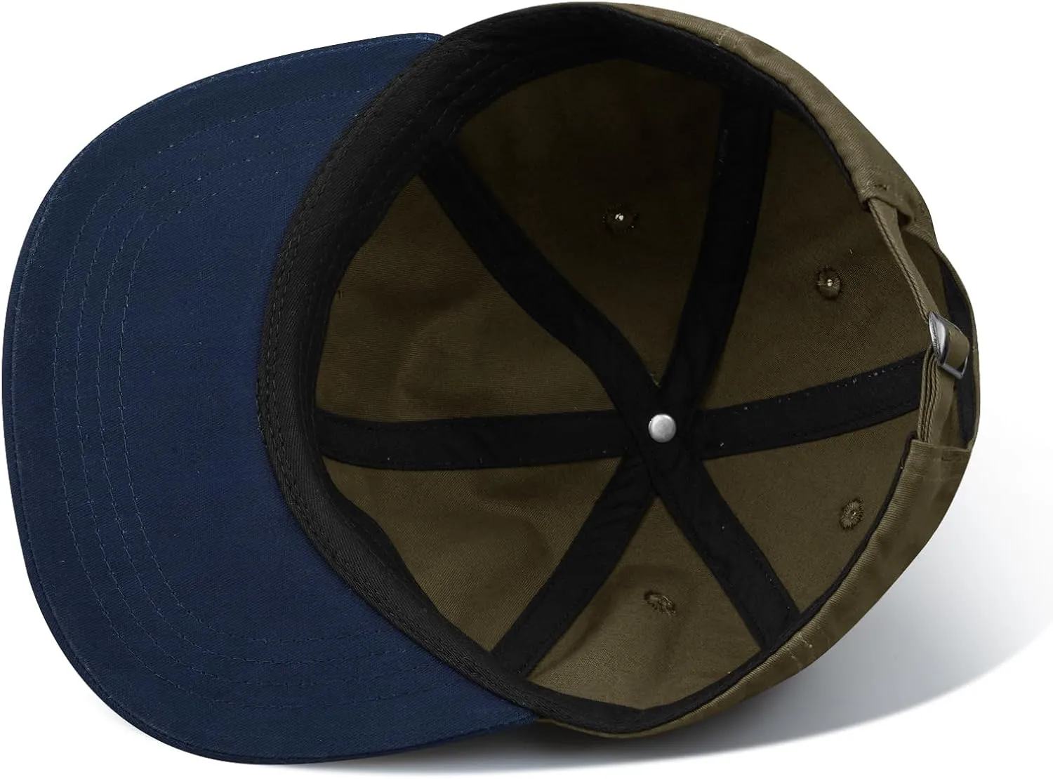 Clakllie Retro Flat Brim Baseball Cap Street Style Trucker Hat Snapback Low Profile Dad Hat Cooling Hip Hop Caps