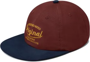 Clakllie Retro Flat Brim Baseball Cap Street Style Trucker Hat Snapback Low Profile Dad Hat Cooling Hip Hop Caps