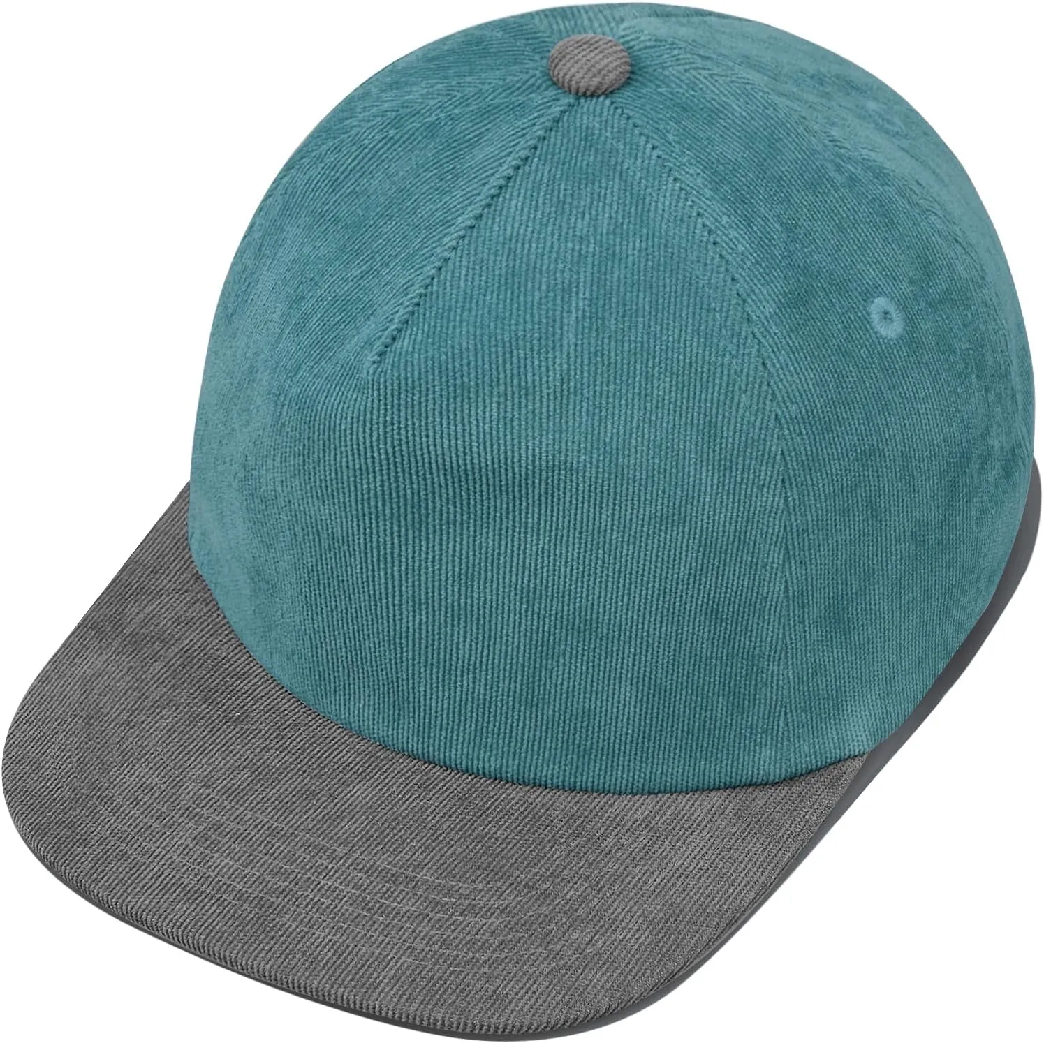 Clakllie Retro Flat Brim Baseball Cap Street Style Trucker Hat Snapback Low Profile Dad Hat Cooling Hip Hop Caps