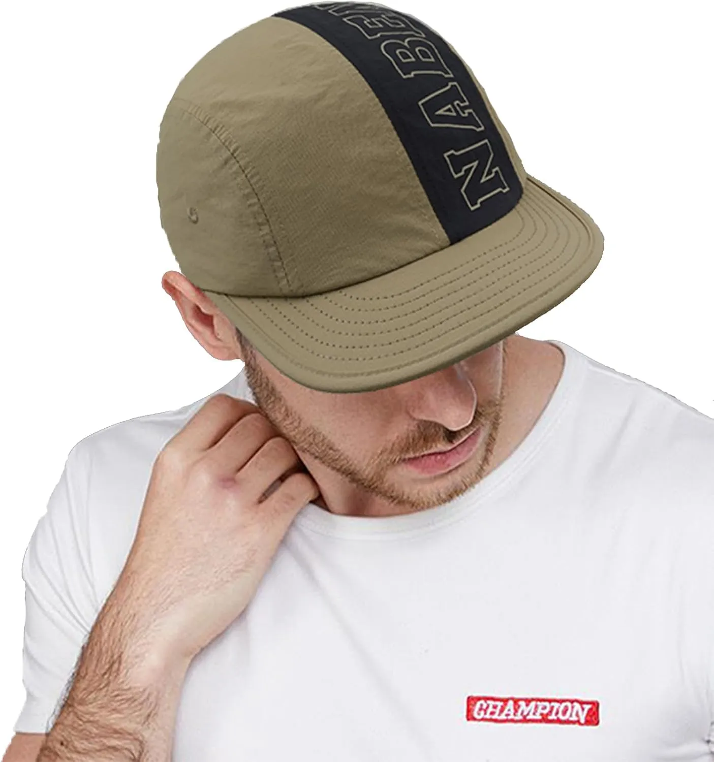 Clakllie Short Brim Baseball Cap for Women Men Quick Dry Flat Brim Hats Hip Hop Trucker Dad Hat Street Style Skateboard Hats