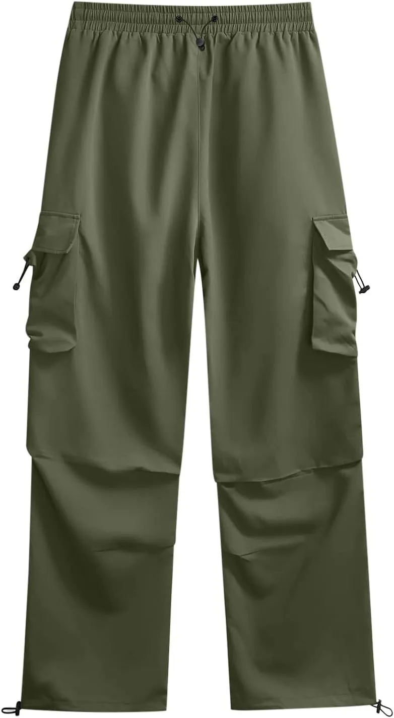generic Men Pants Casual Summer Wide Leg Trousers Mens Cotton Linen Comfy Baggy Pants Fashoin Solid Elastic Wasit Loungewear