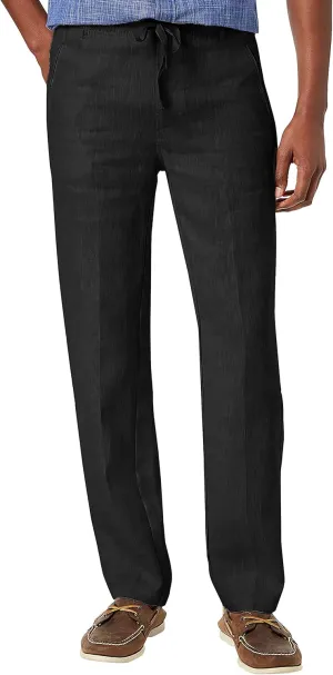 Hat and Beyond Mens Premium Soft Linen Pants Wrinkle Resistant Flat Front Classic Slacks