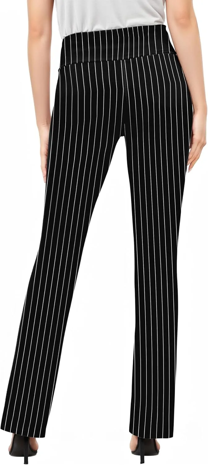Hybrid & Company Womens Business Millennium Slim Bootcut Pants
