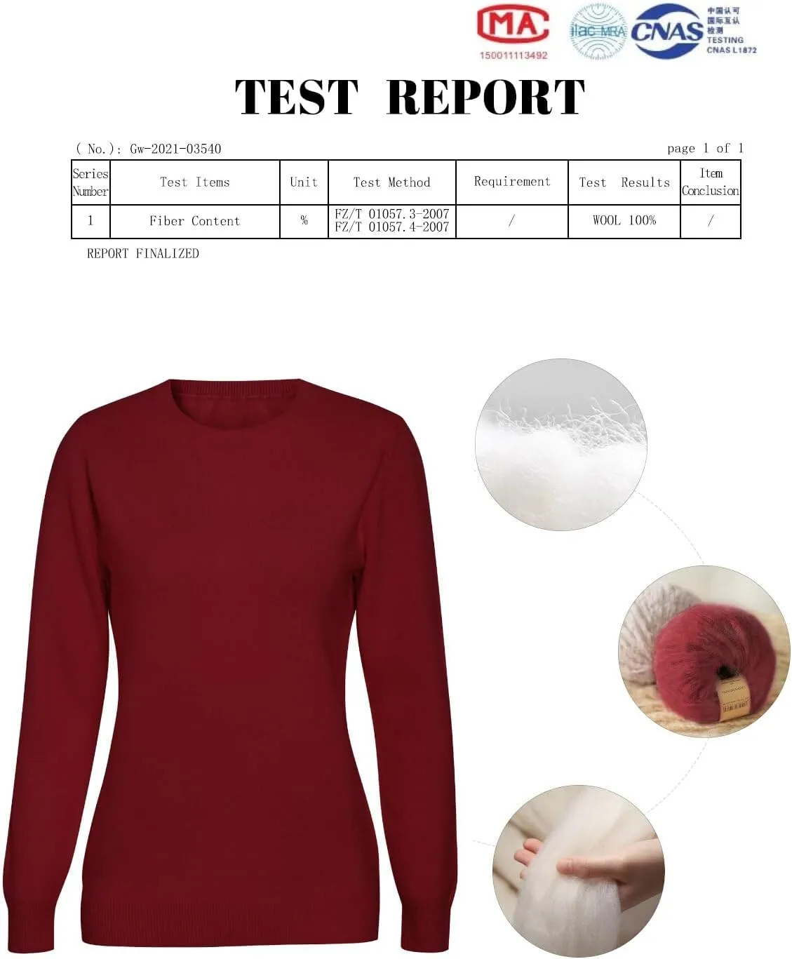 LANPULUX Women's 100 Percent Pure Wool Sweater Long Sleeve Pullover Crew Neck Tops for Woman