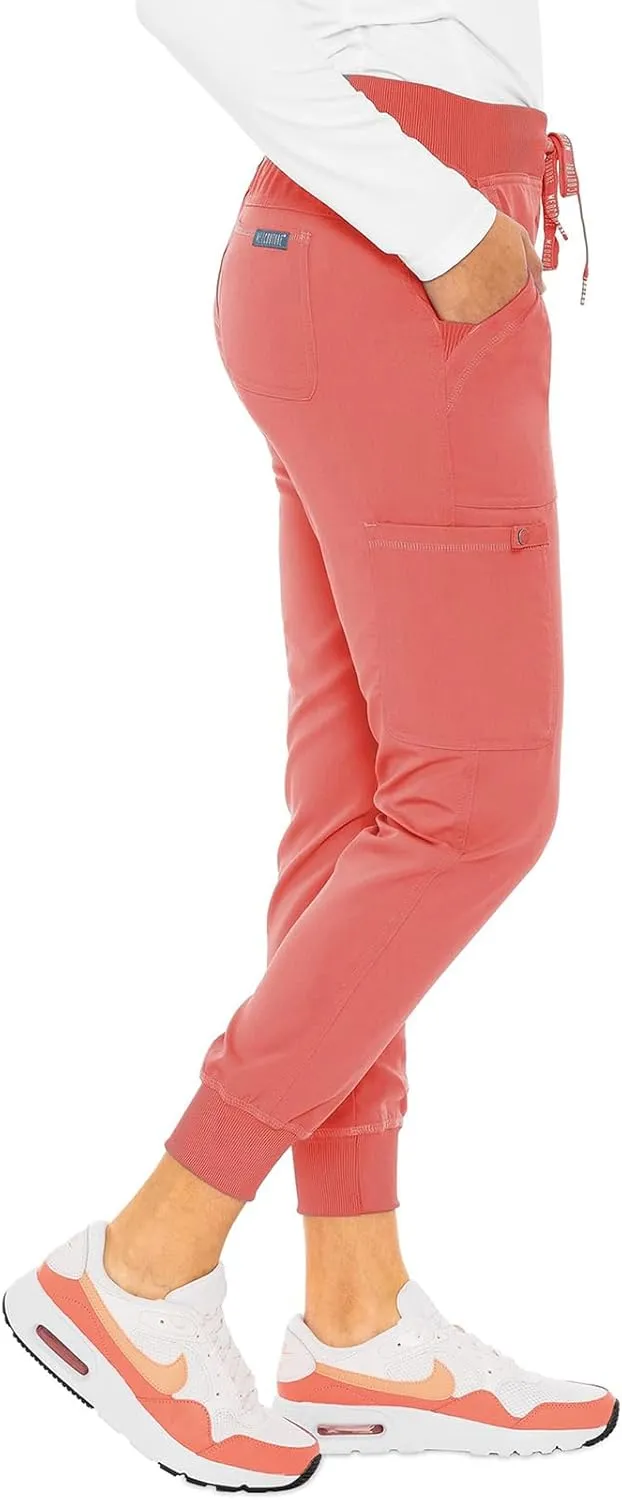 Med Couture Scrub Pants for Women Jogger Pant with 5 Pockets, Lightweight, Ultra Soft, 2-Way Stretch Fabric - MC7710