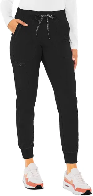 Med Couture Scrub Pants for Women Jogger Pant with 5 Pockets, Lightweight, Ultra Soft, 2-Way Stretch Fabric - MC7710