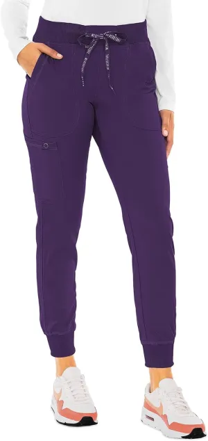 Med Couture Scrub Pants for Women Jogger Pant with 5 Pockets, Lightweight, Ultra Soft, 2-Way Stretch Fabric - MC7710