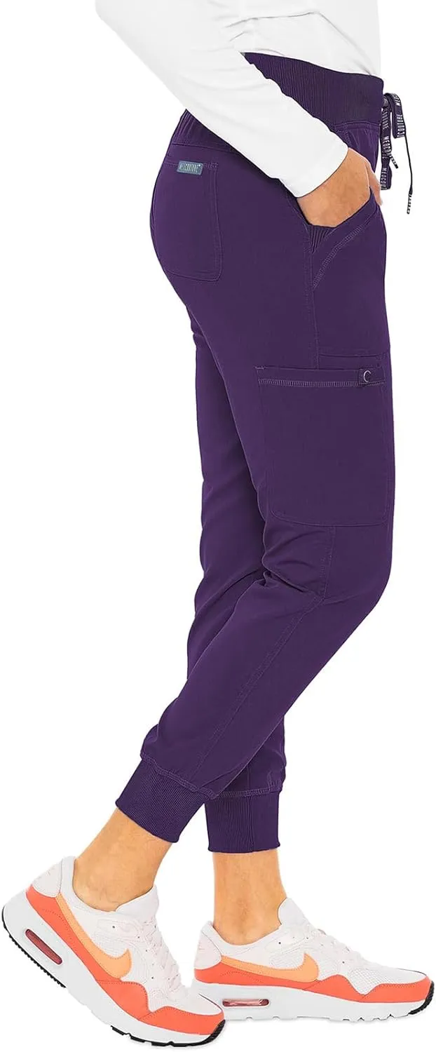 Med Couture Scrub Pants for Women Jogger Pant with 5 Pockets, Lightweight, Ultra Soft, 2-Way Stretch Fabric - MC7710