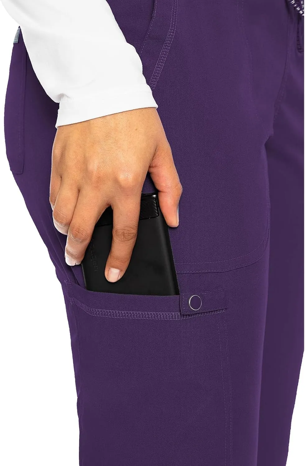 Med Couture Scrub Pants for Women Jogger Pant with 5 Pockets, Lightweight, Ultra Soft, 2-Way Stretch Fabric - MC7710