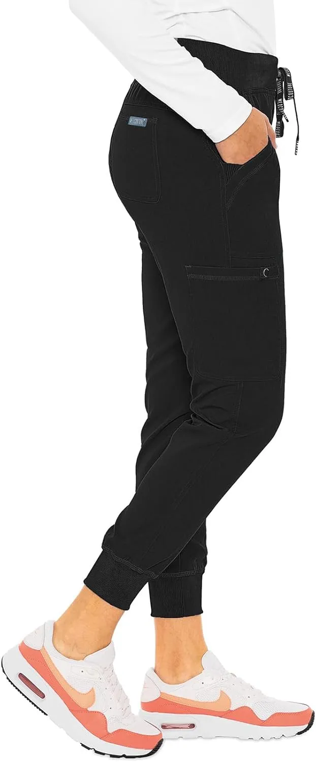 Med Couture Scrub Pants for Women Jogger Pant with 5 Pockets, Lightweight, Ultra Soft, 2-Way Stretch Fabric - MC7710