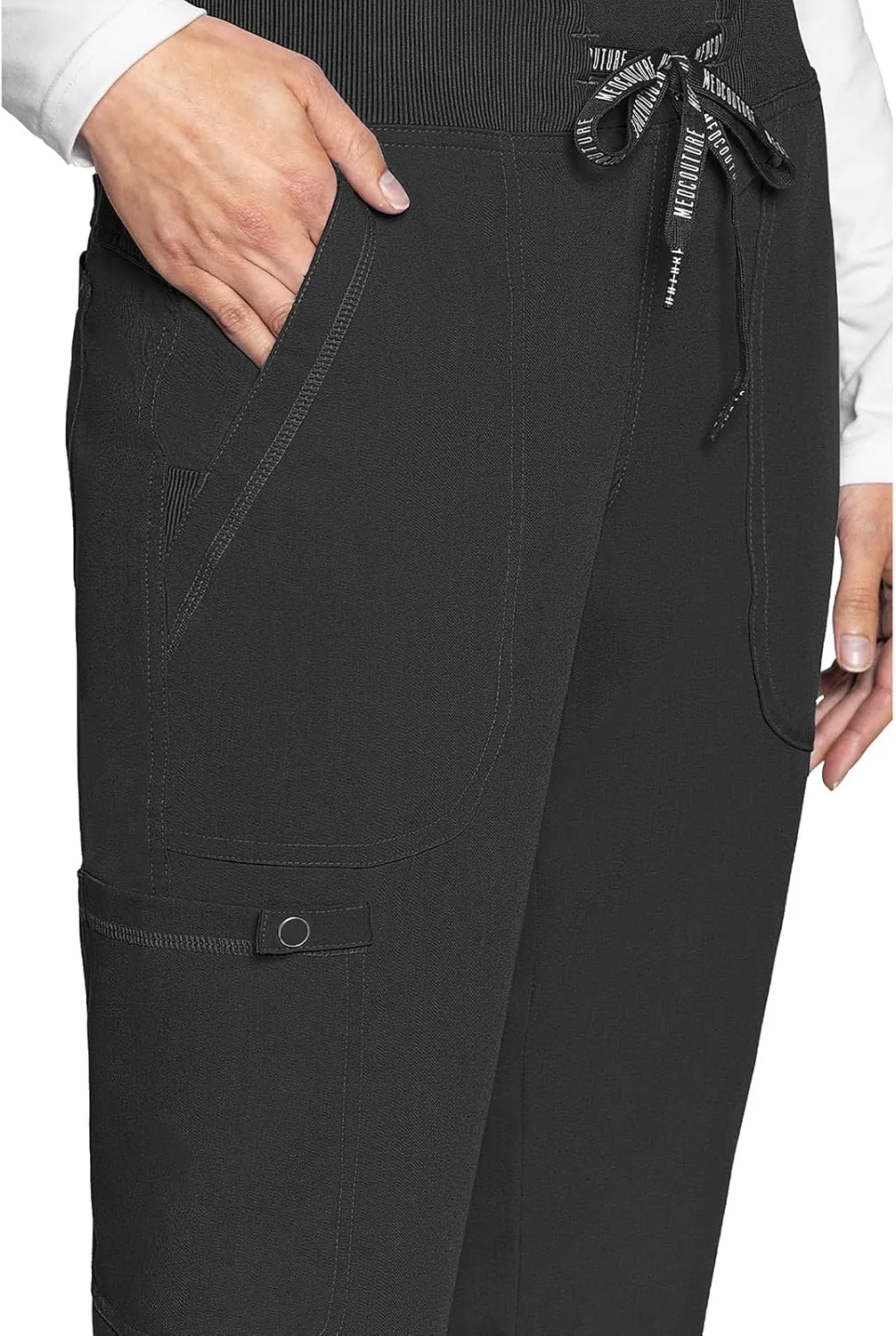 Med Couture Scrub Pants for Women Jogger Pant with 5 Pockets, Lightweight, Ultra Soft, 2-Way Stretch Fabric - MC7710
