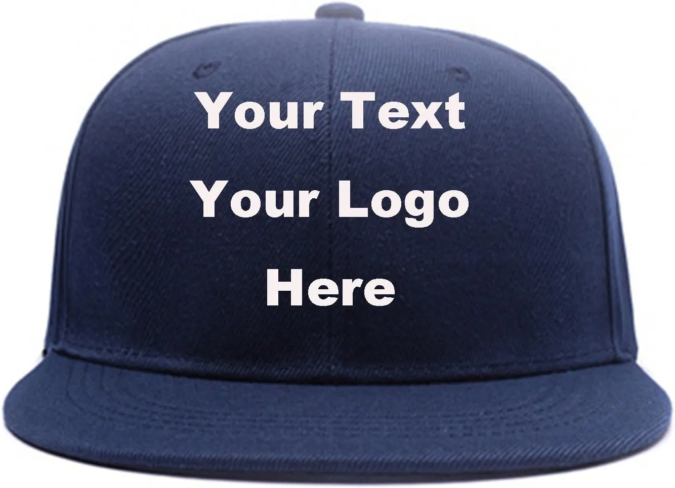 Men Women Hip Hop Plain Snapback Hats Personalized Flat Brim Outdoors Sun Visors Add Picture/Text/Logo Custom Baseball Caps