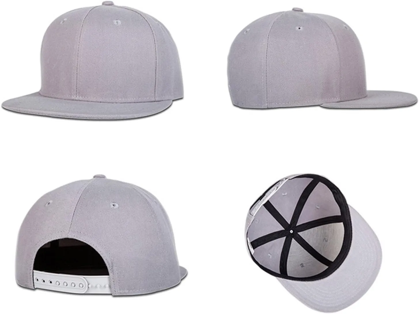 Men Women Hip Hop Plain Snapback Hats Personalized Flat Brim Outdoors Sun Visors Add Picture/Text/Logo Custom Baseball Caps